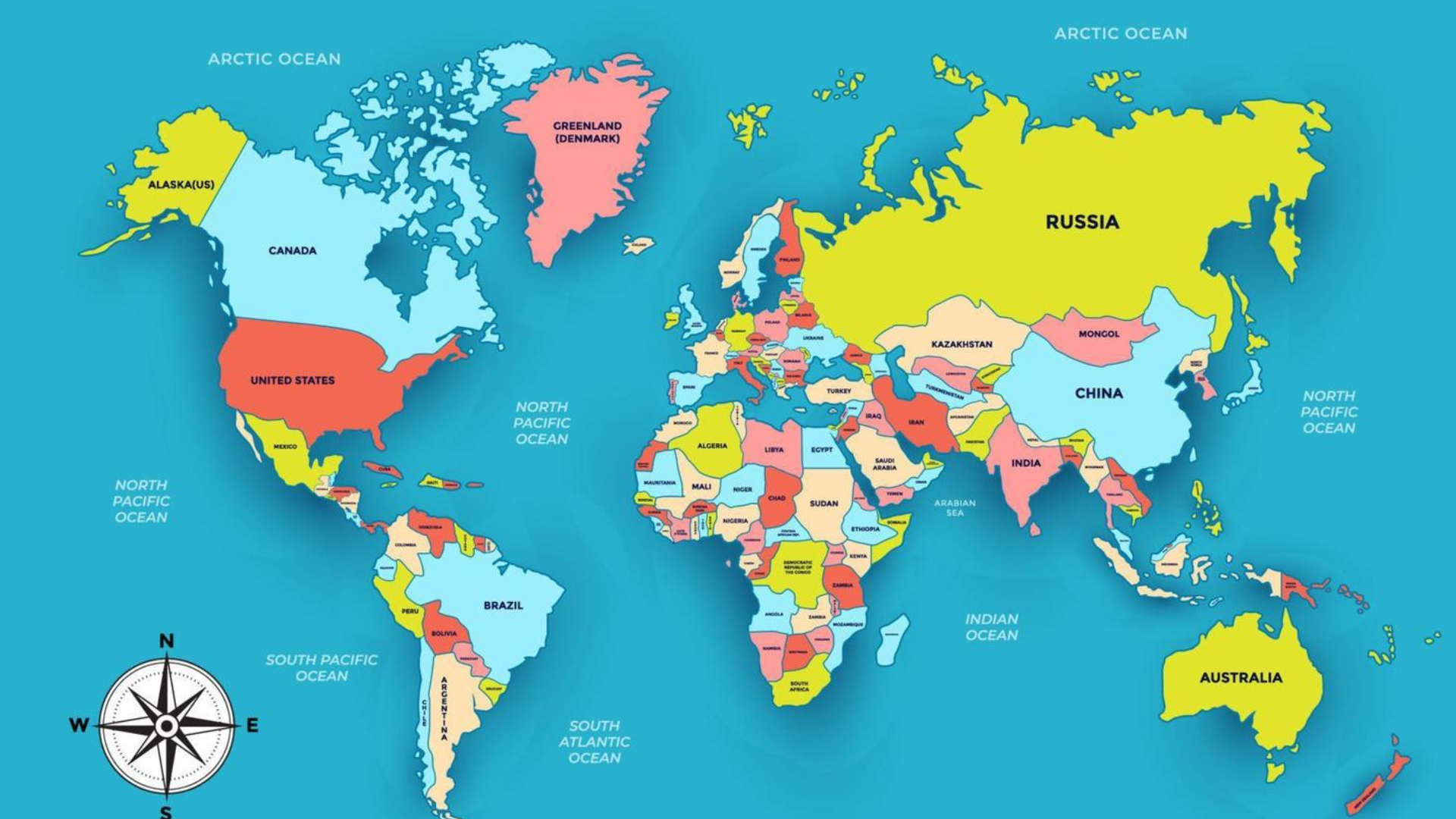 World Map showing countries we serve
